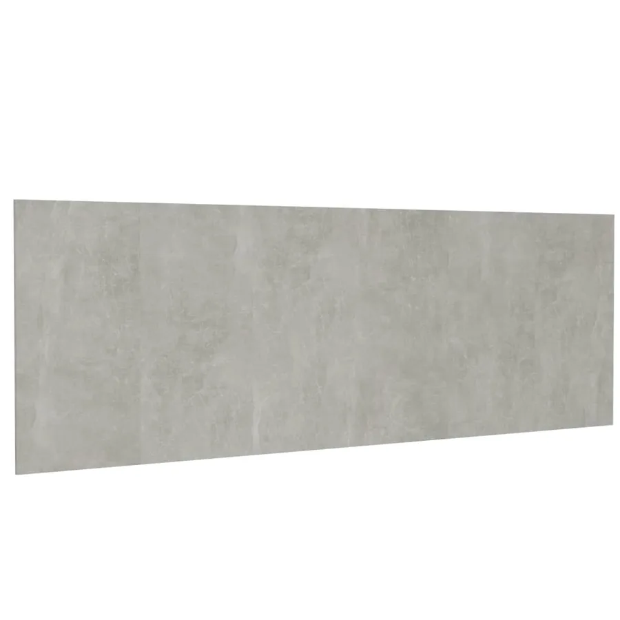 Tête de lit murale Gris béton 240x1,5x80 cm Bois d'ingénierie - 2