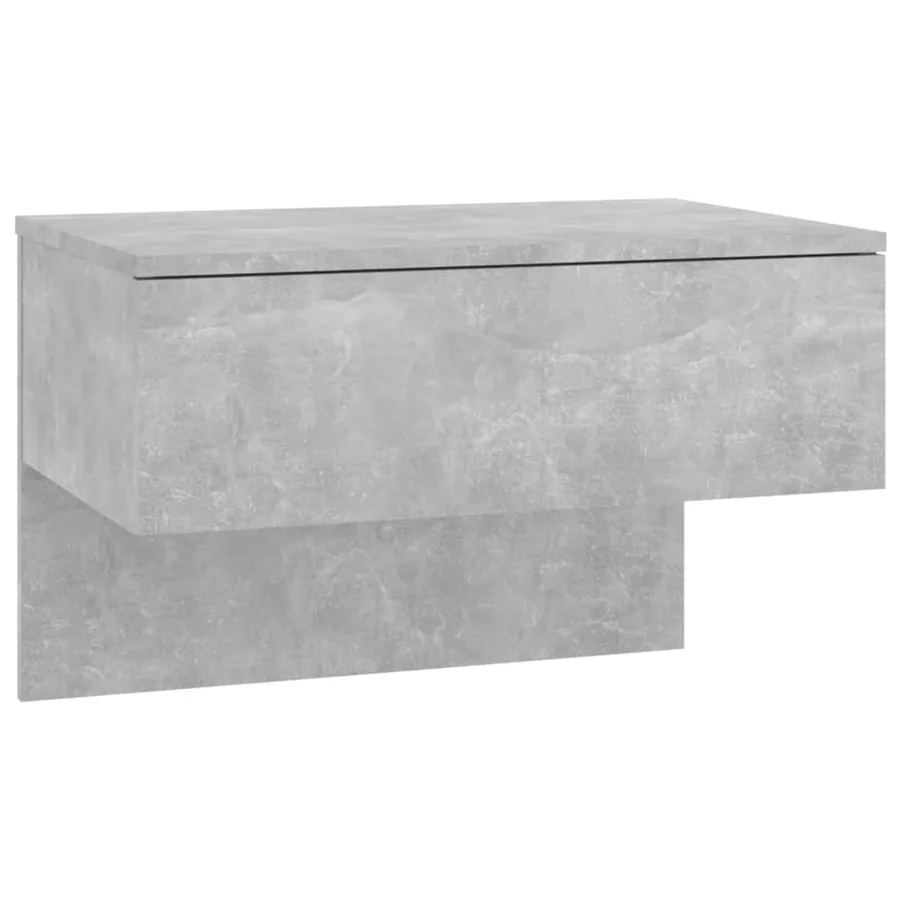 Table de chevet murale Gris béton - 2