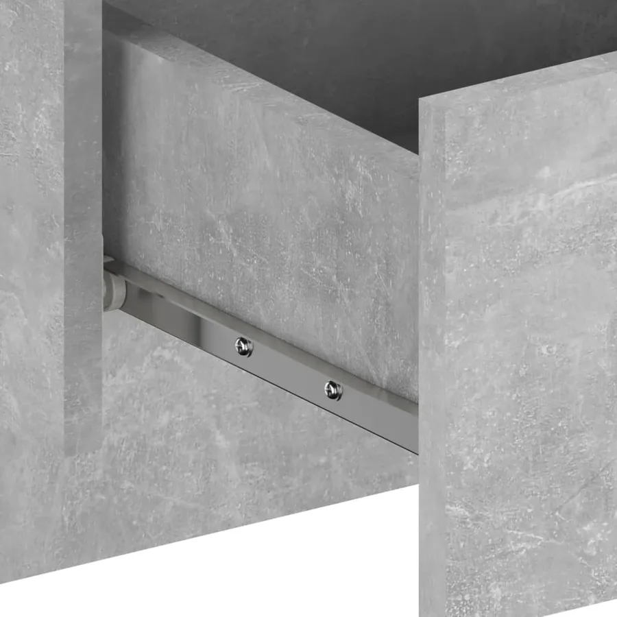 Table de chevet murale Gris béton - 7