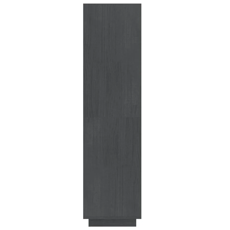 Bibliothèque/Séparateur de pièce Gris 60x35x135 cm Pin massif - 6