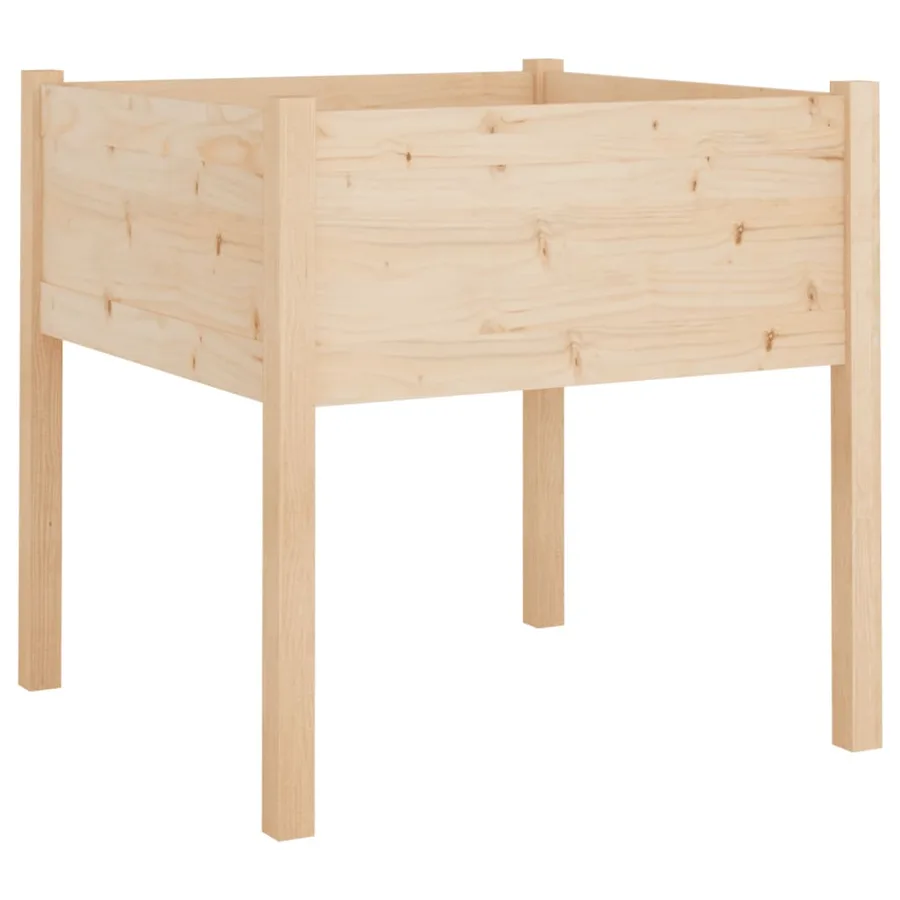 Jardinières d'extérieur 2 pcs 70x70x70 cm bois de pin massif - 4