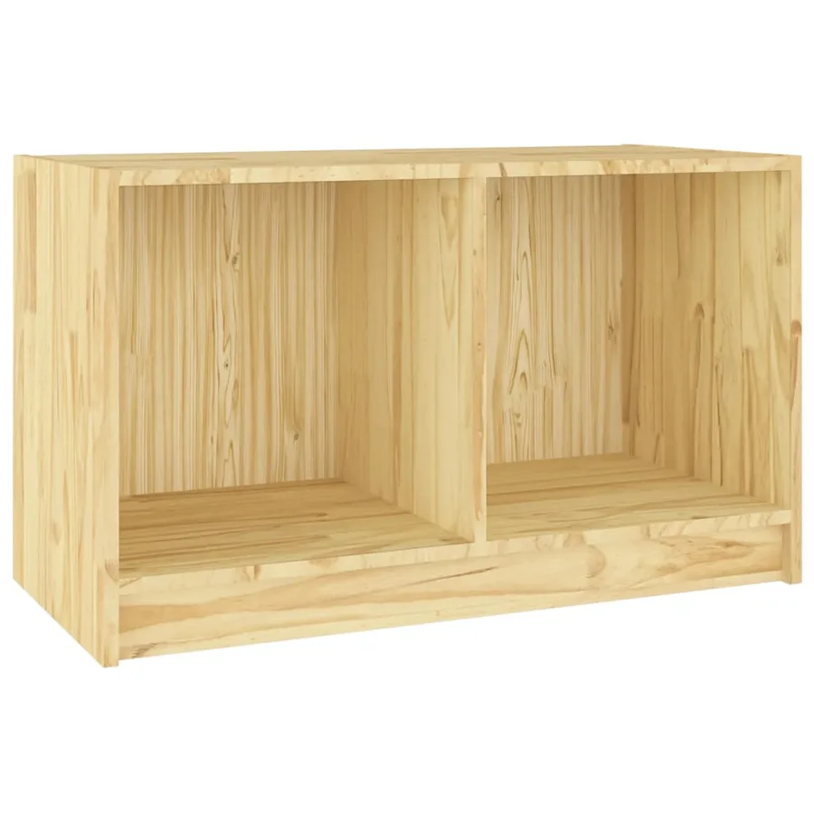 Meuble TV 70x33x42 cm bois de pin massif - 2