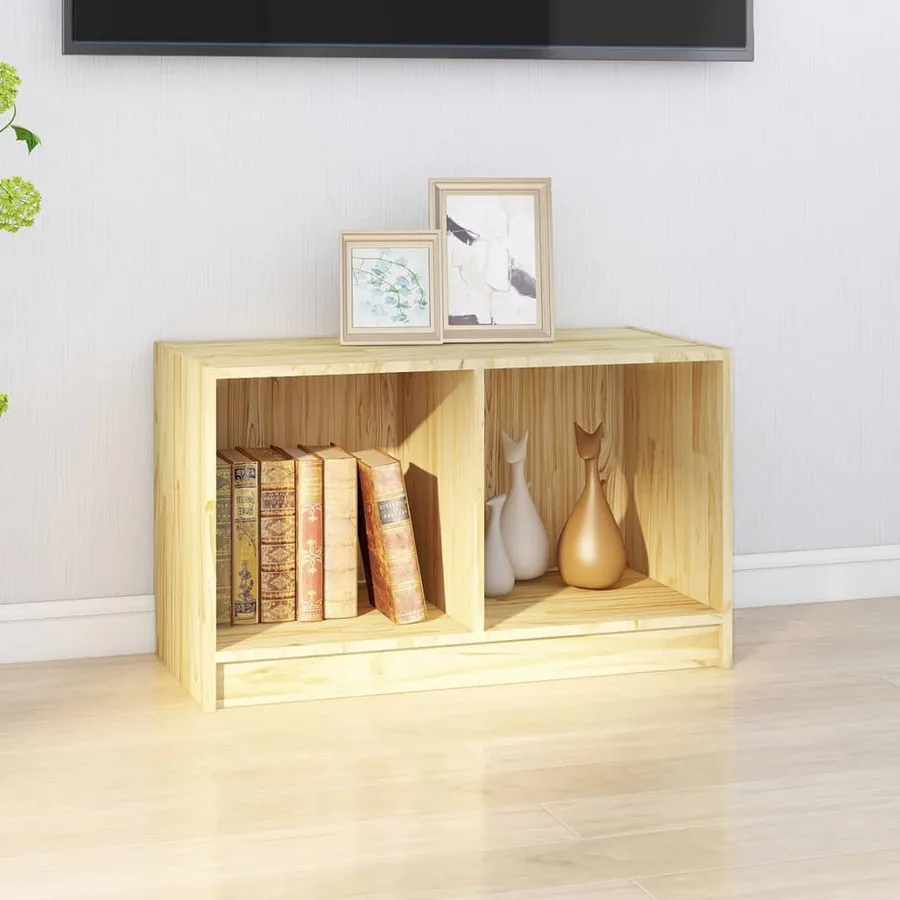 Meuble TV 70x33x42 cm bois de pin massif - 3
