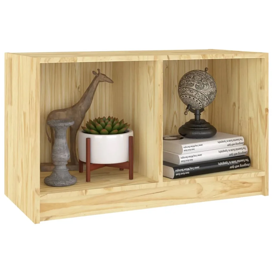 Meuble TV 70x33x42 cm bois de pin massif - 4