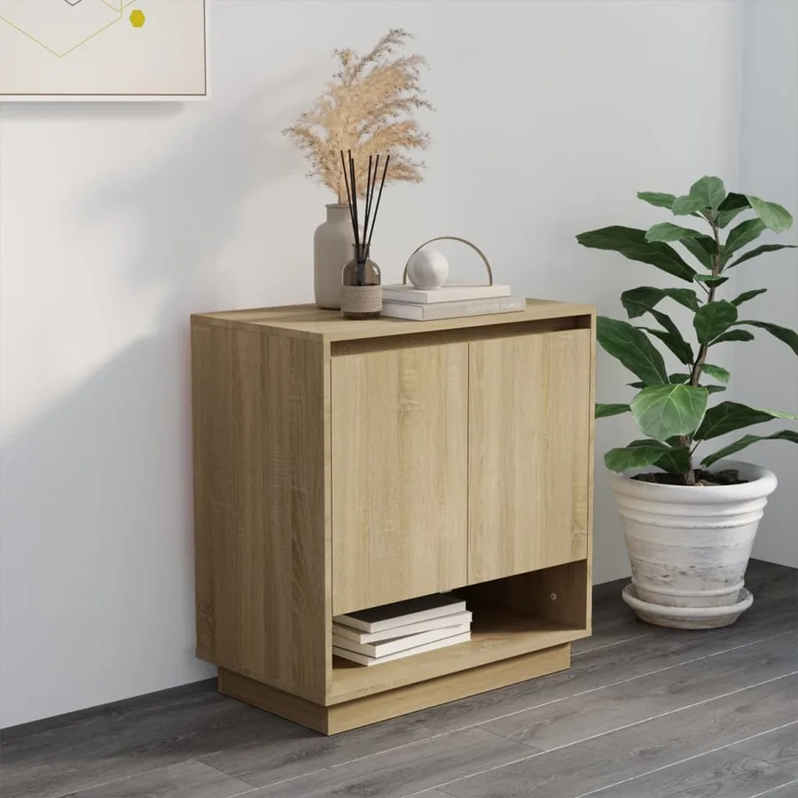 Buffet Chêne sonoma 70x41x75 cm Bois d'ingénierie - 7