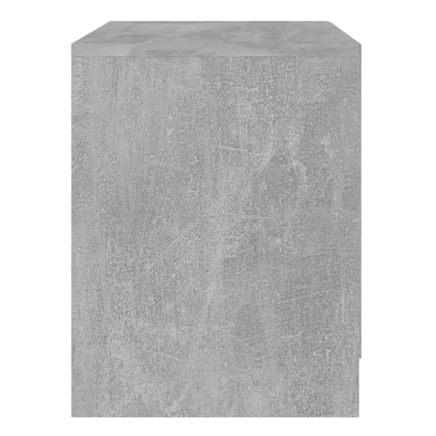 Table de chevet gris béton 45x34,5x44,5 cm bois d’ingénierie - 5