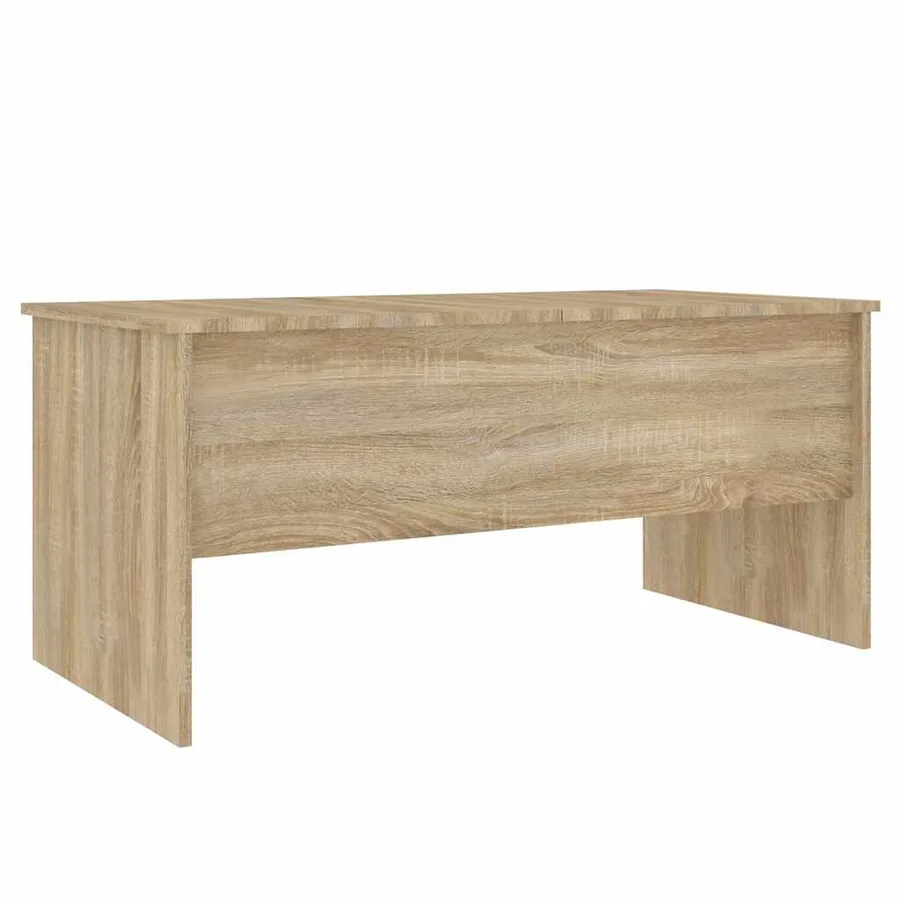 Table basse chêne sonoma 102x50,5x46,5 cm bois d'ingénierie - 5