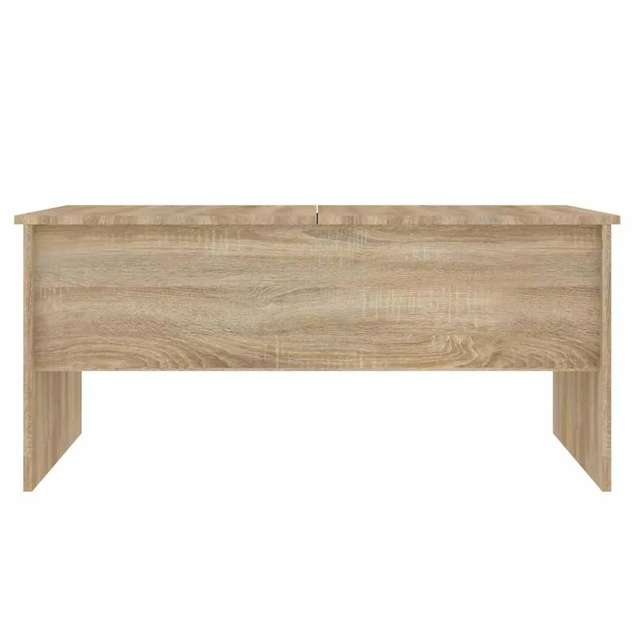 Table basse chêne sonoma 102x50,5x46,5 cm bois d'ingénierie - 6