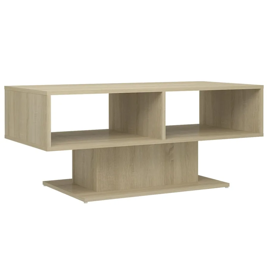 Table basse chêne sonoma 103,5x50x44,5 cm bois d'ingénierie - 2