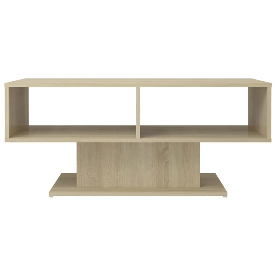 Table basse chêne sonoma 103,5x50x44,5 cm bois d'ingénierie - 3