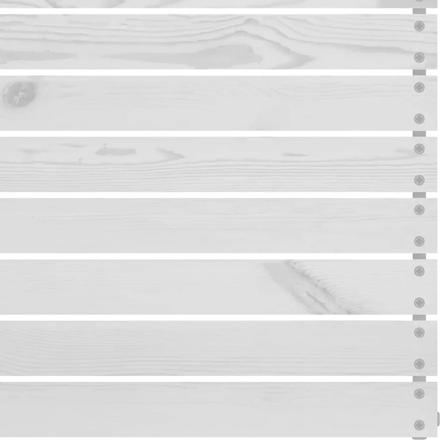 Salon de jardin 4 pcs Bois de pin massif Blanc - 8