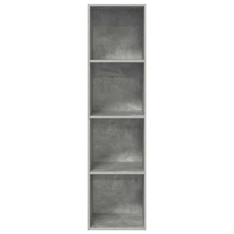 Meuble TV mural Gris béton 37x37x142,5 cm Bois d’ingénierie - 4