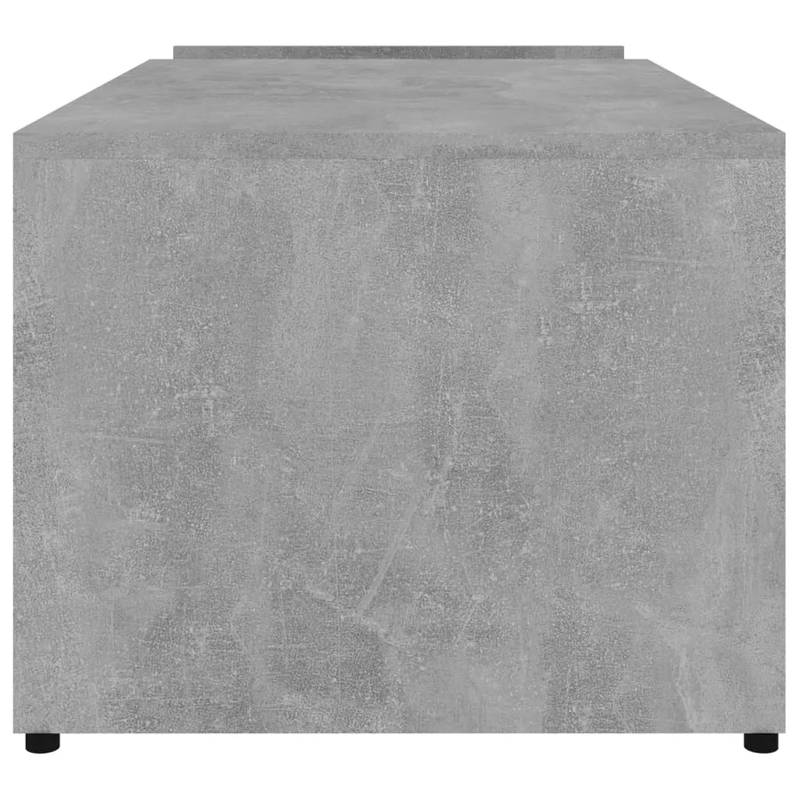 Table basse Gris béton 90x45x35 cm bois d’ingénierie - 5
