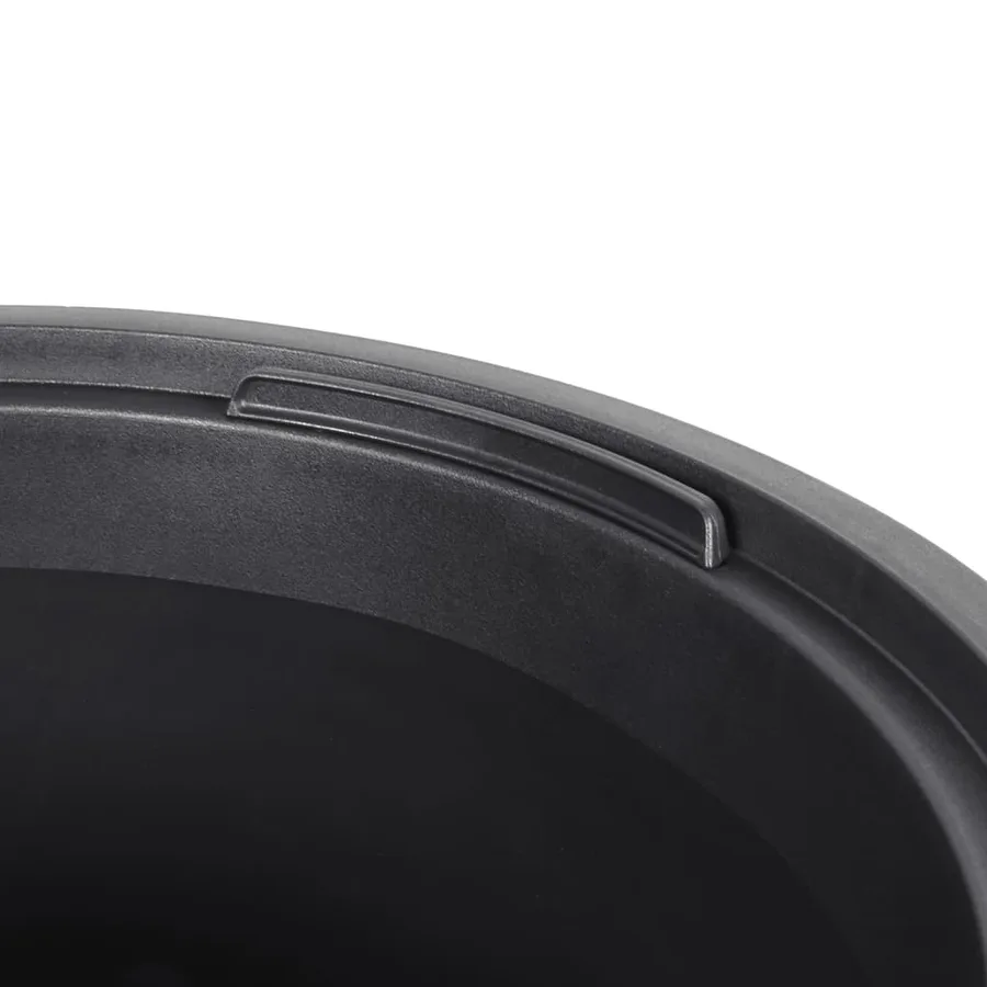 Jardinière et intérieur amovible moka 18/45 L PP aspect rainuré - 5