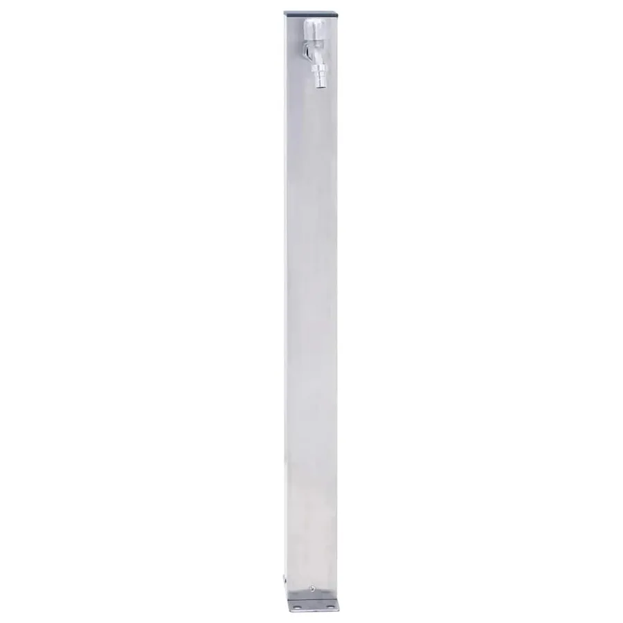 Colonne à eau de jardin 100 cm acier inoxydable carré - 2