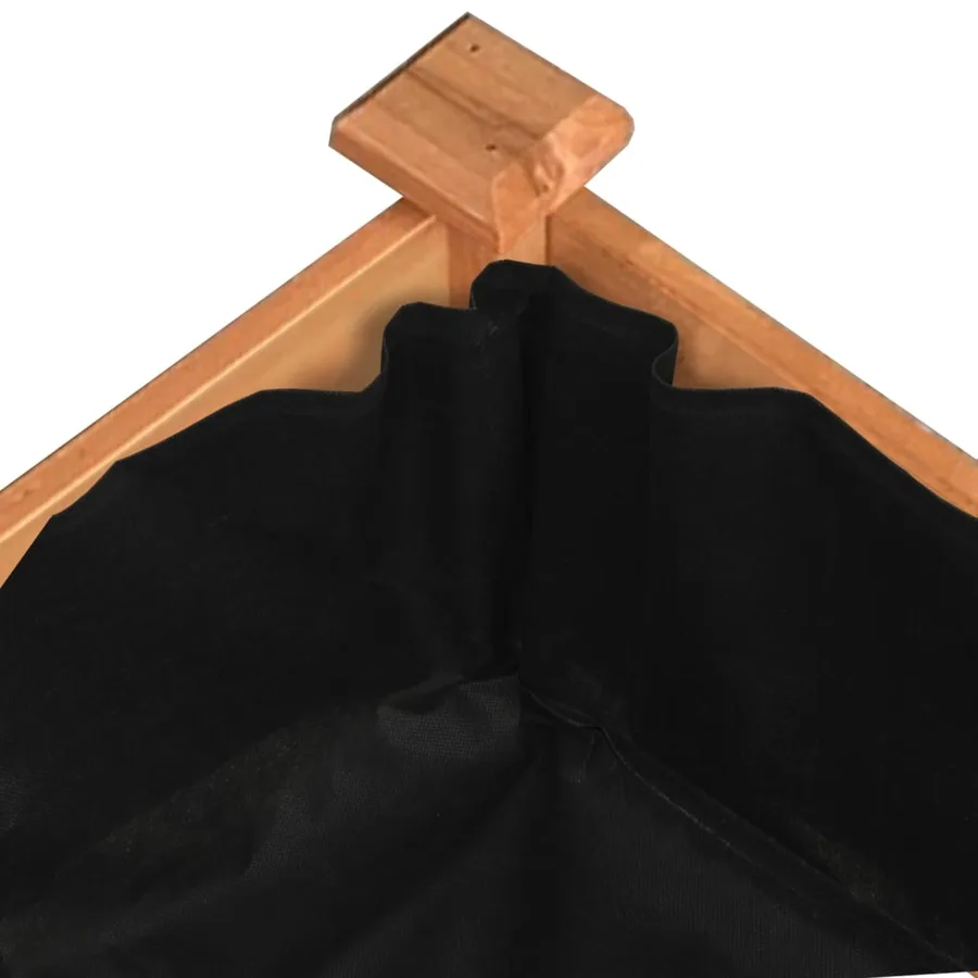 Lit surélevé de jardin doublure 240x120x25 cm bois massif sapin - 6