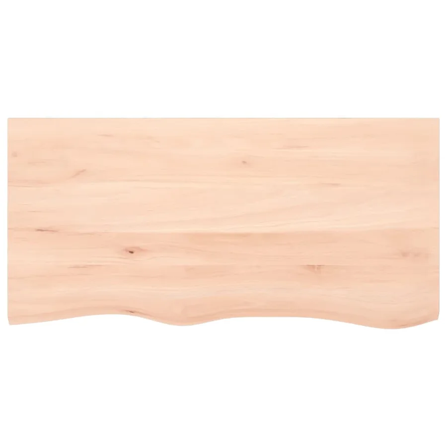 Étagère murale 100x50x2 cm bois de chêne massif non traité - 4