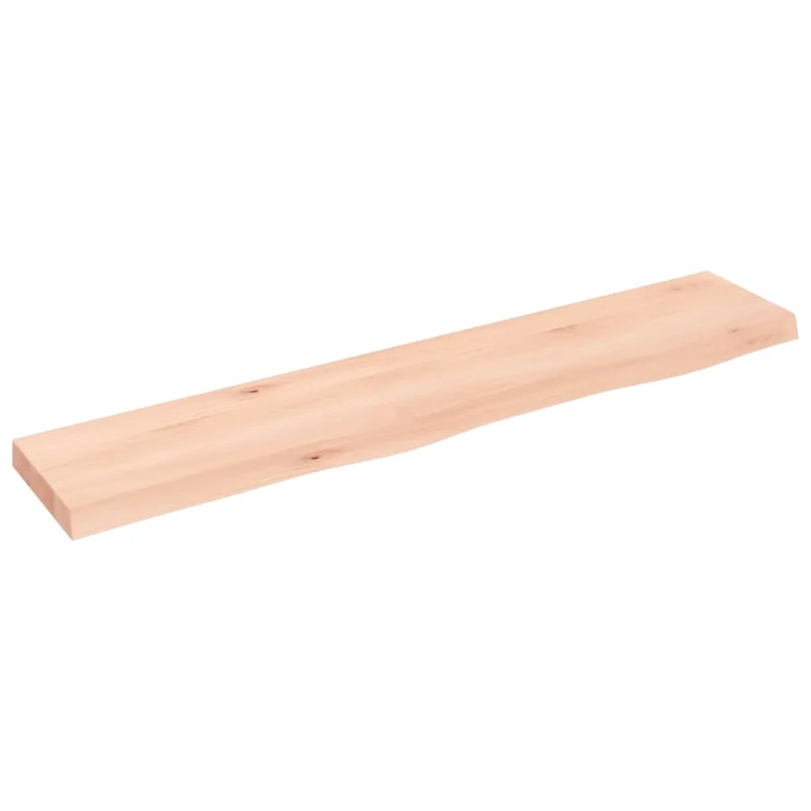 Étagère murale 100x20x4 cm bois de chêne massif non traité - 2