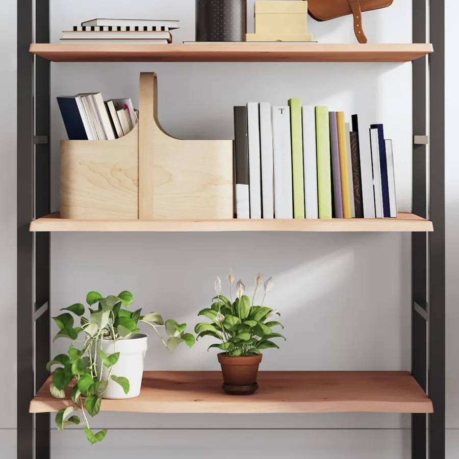 Étagère murale 80x40x2 cm bois de chêne massif non traité