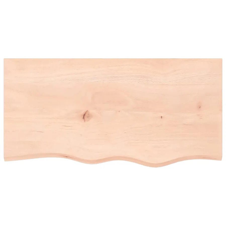 Étagère murale 80x40x2 cm bois de chêne massif non traité - 4