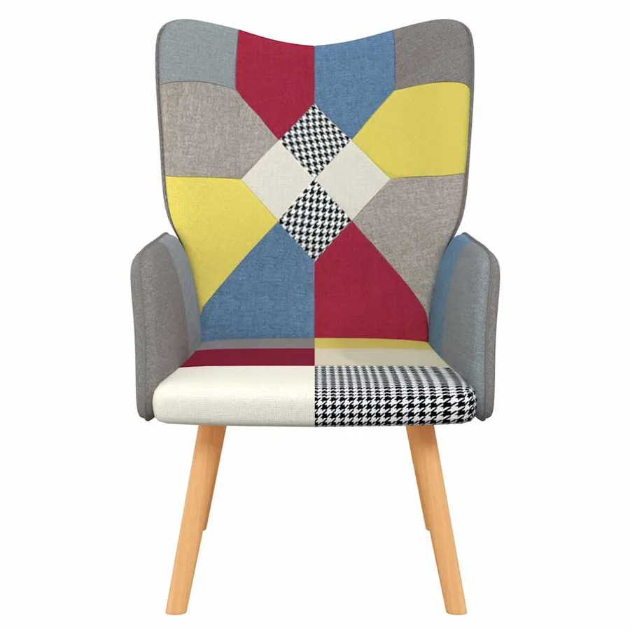 Chaise de relaxation Patchwork Tissu - 3