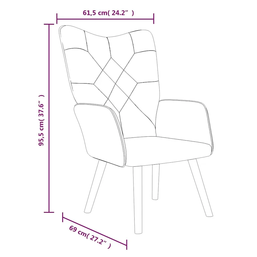 Chaise de relaxation Patchwork Tissu - 7