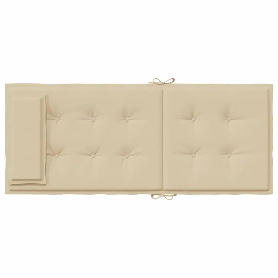 Coussins de chaise à dossier haut lot de 6 beige tissu oxford - 7