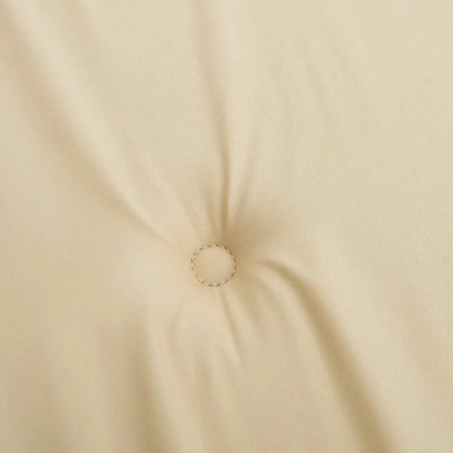 Coussins de chaise à dossier haut lot de 6 beige tissu oxford - 8