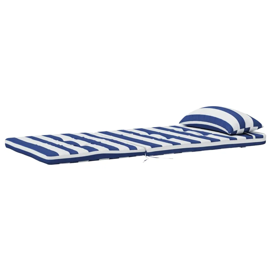 Coussins de chaise adirondack lot de 2 rayures bleu/blanc - 5