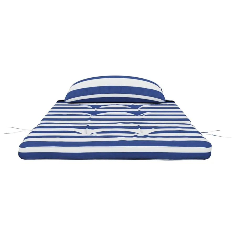 Coussins de chaise adirondack lot de 2 rayures bleu/blanc - 6
