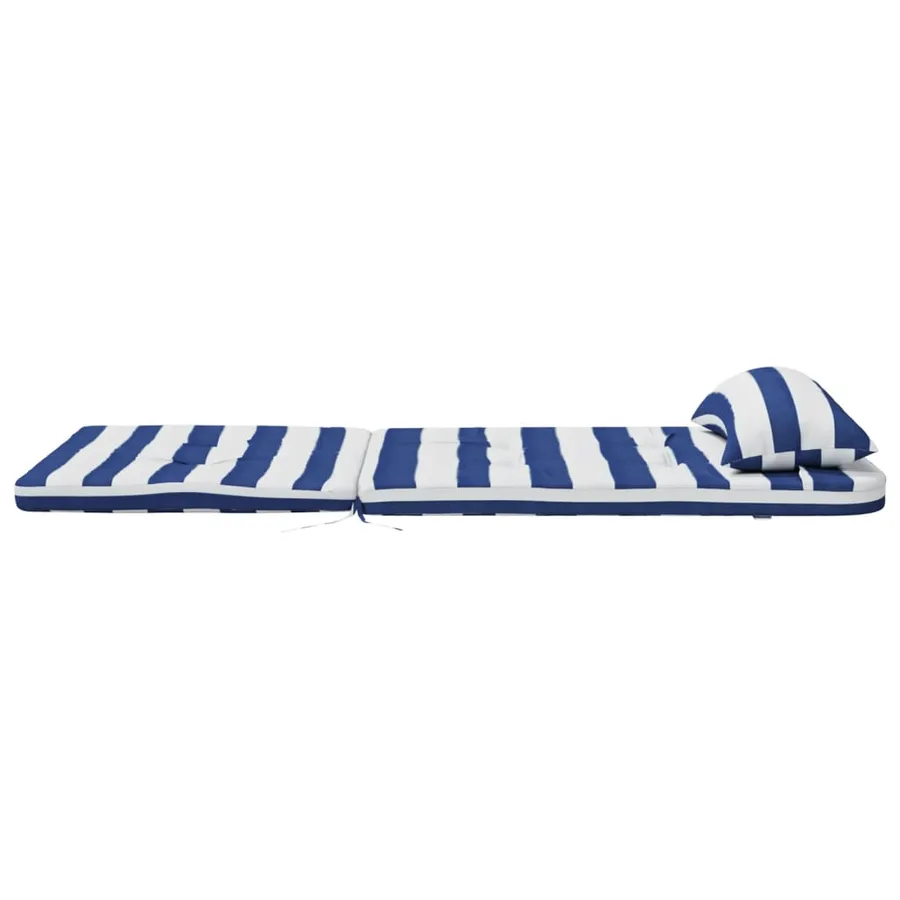 Coussins de chaise adirondack lot de 2 rayures bleu/blanc - 7