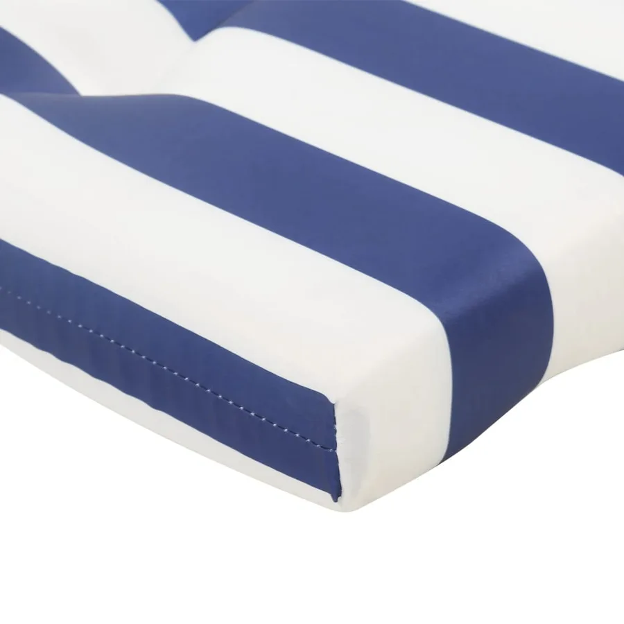 Coussins de chaise adirondack lot de 2 rayures bleu/blanc - 9