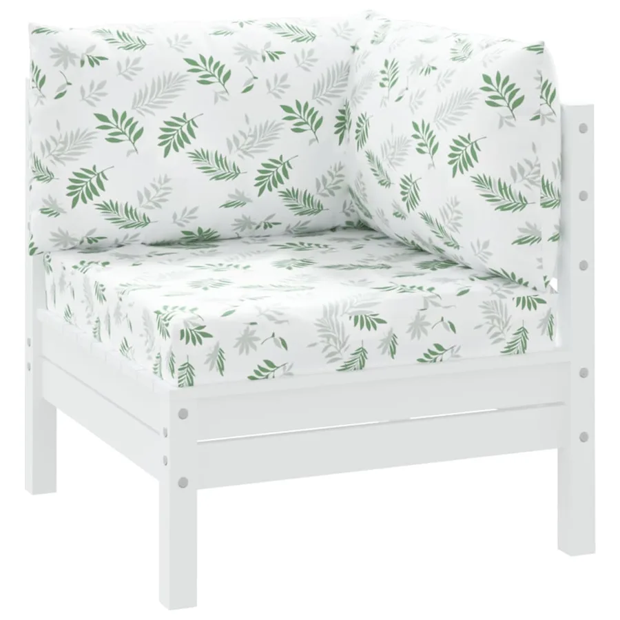 Coussins de palette lot de 3 motif de feuilles tissu Oxford - 3