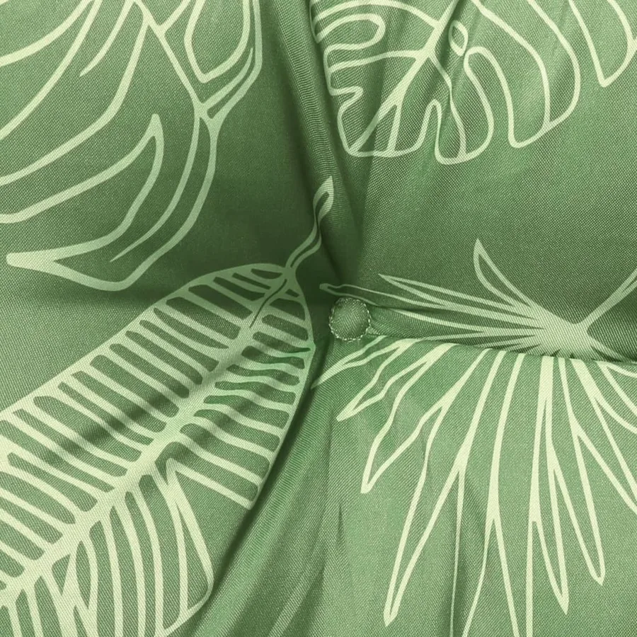 Coussins de chaise lot de 4 à motif de feuilles 50x50x7cm tissu - 7