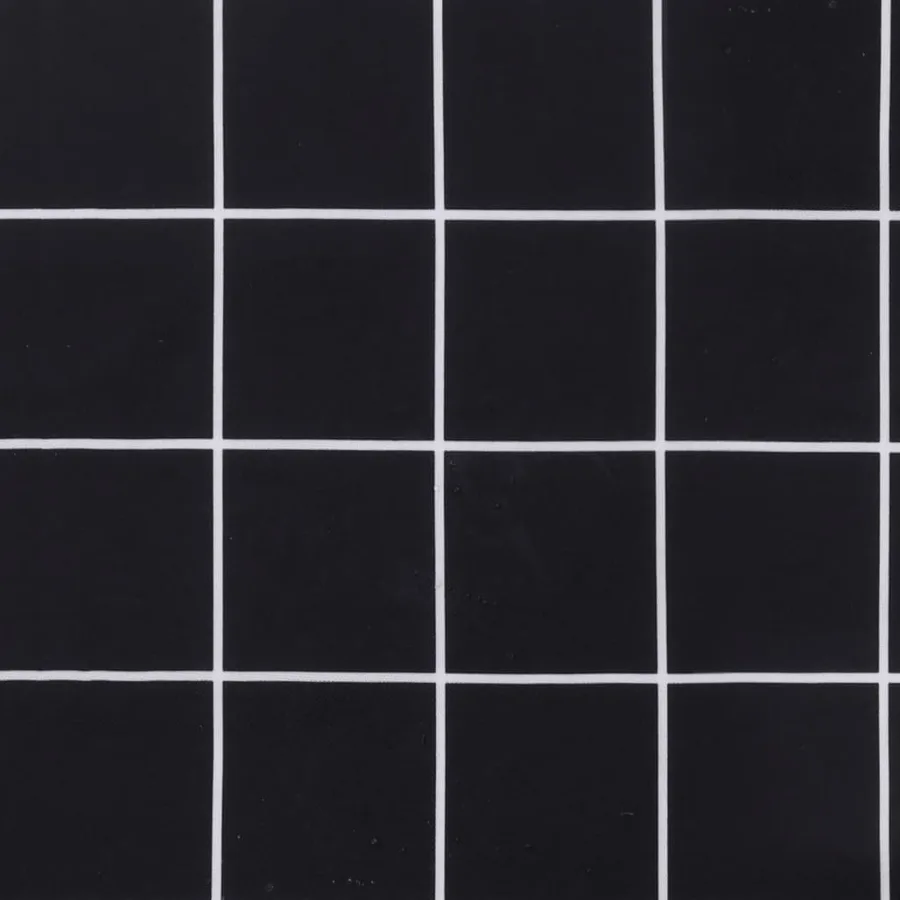 Coussins de chaise à dossier bas lot de 2 noir à carreaux tissu - 9