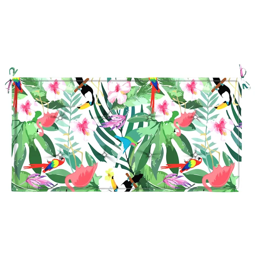 Coussin de banc de jardin multicolore 120x50x3 cm tissu oxford - 4