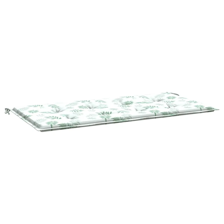 Coussin de banc de jardin motif de feuilles 100x50x3 cm - 2