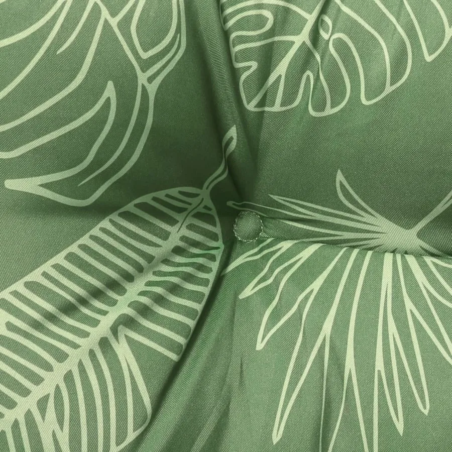 Coussin de palette à motif de feuilles 60x61,5x10 cm tissu - 7