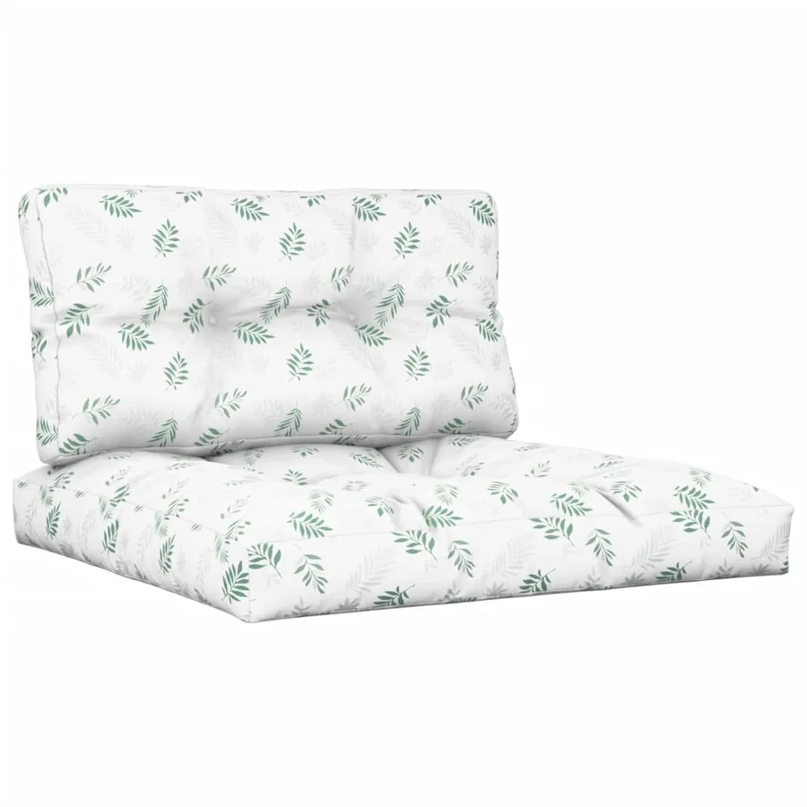 Coussins de palette lot de 2 motif de feuilles tissu - 2