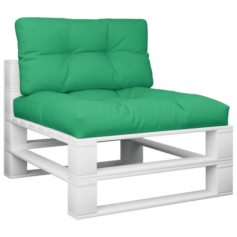 Coussins de palette lot de 2 vert tissu - 3