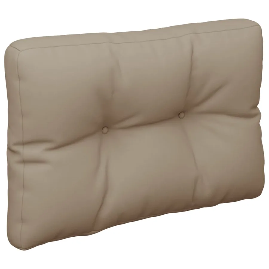 Coussins de palette lot de 2 taupe tissu - 5