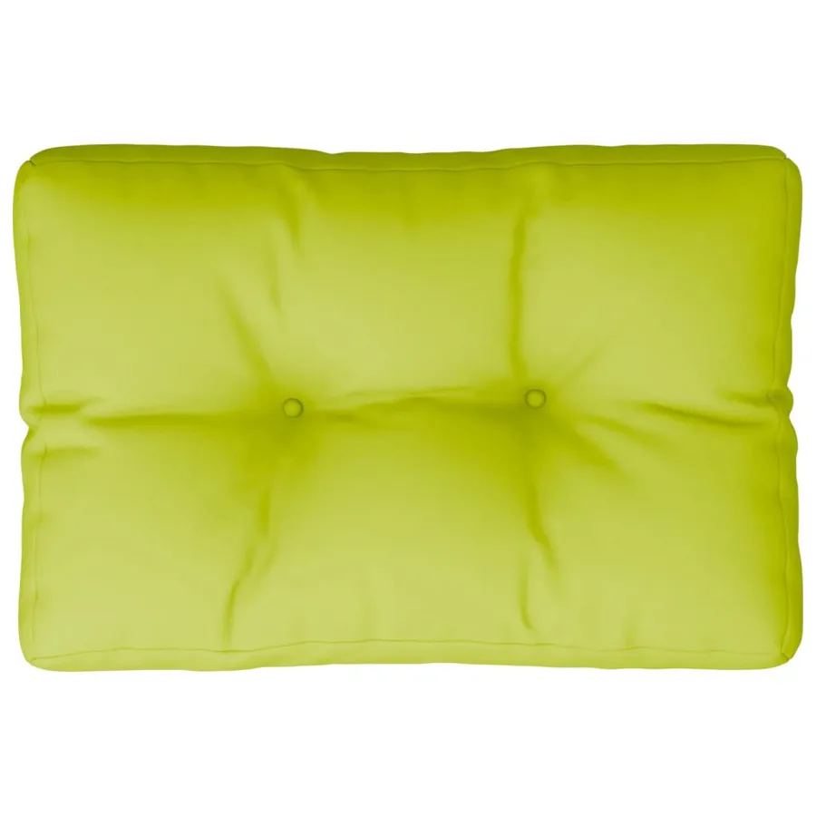 Coussin de palette vert vif 50x40x12 cm tissu - 2