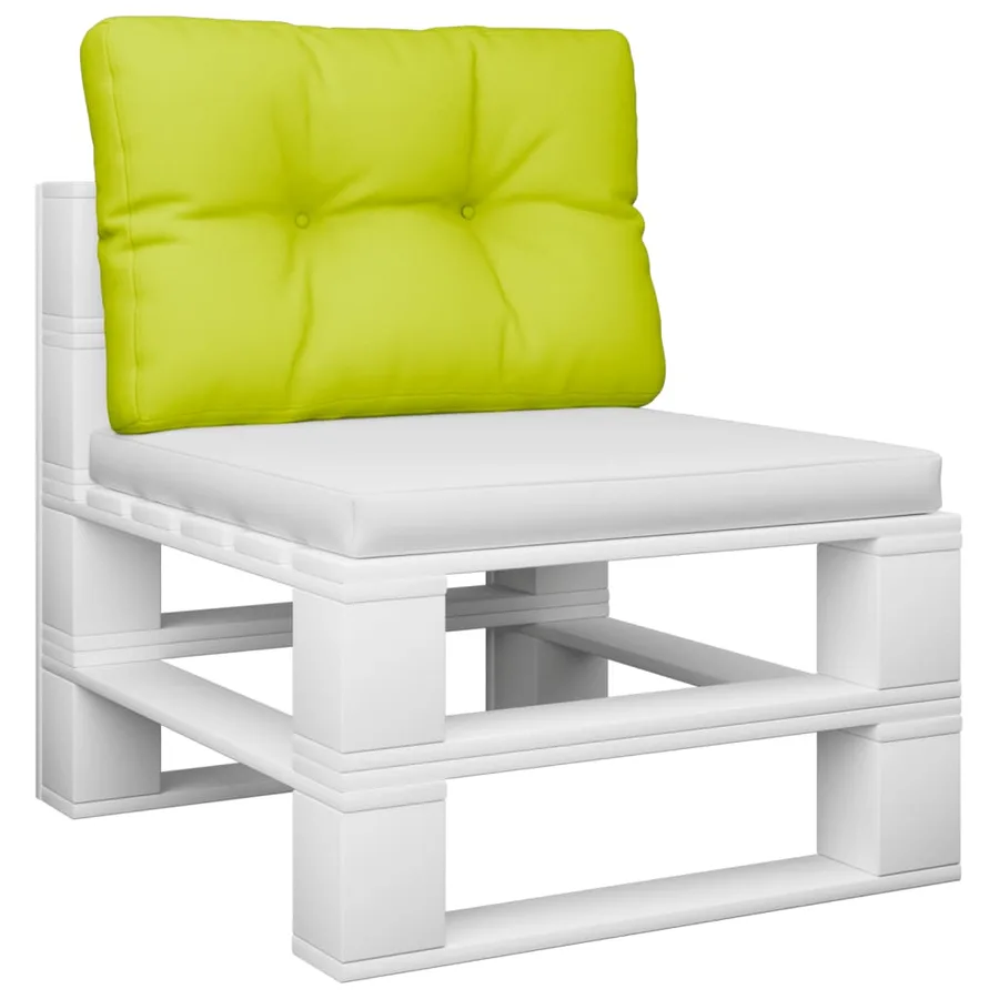 Coussin de palette vert vif 50x40x12 cm tissu - 3