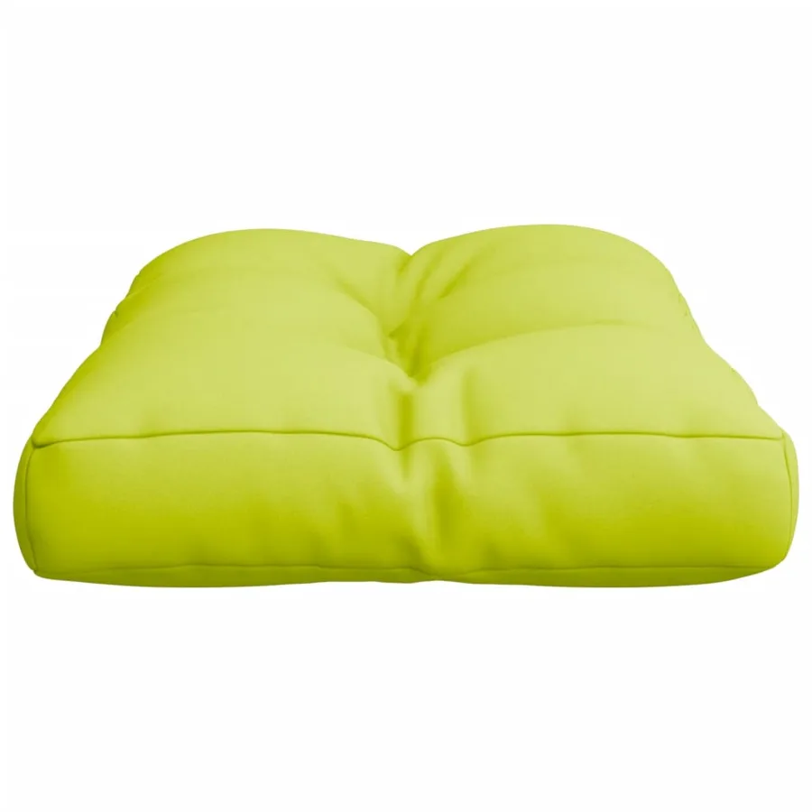 Coussin de palette vert vif 50x40x12 cm tissu - 6