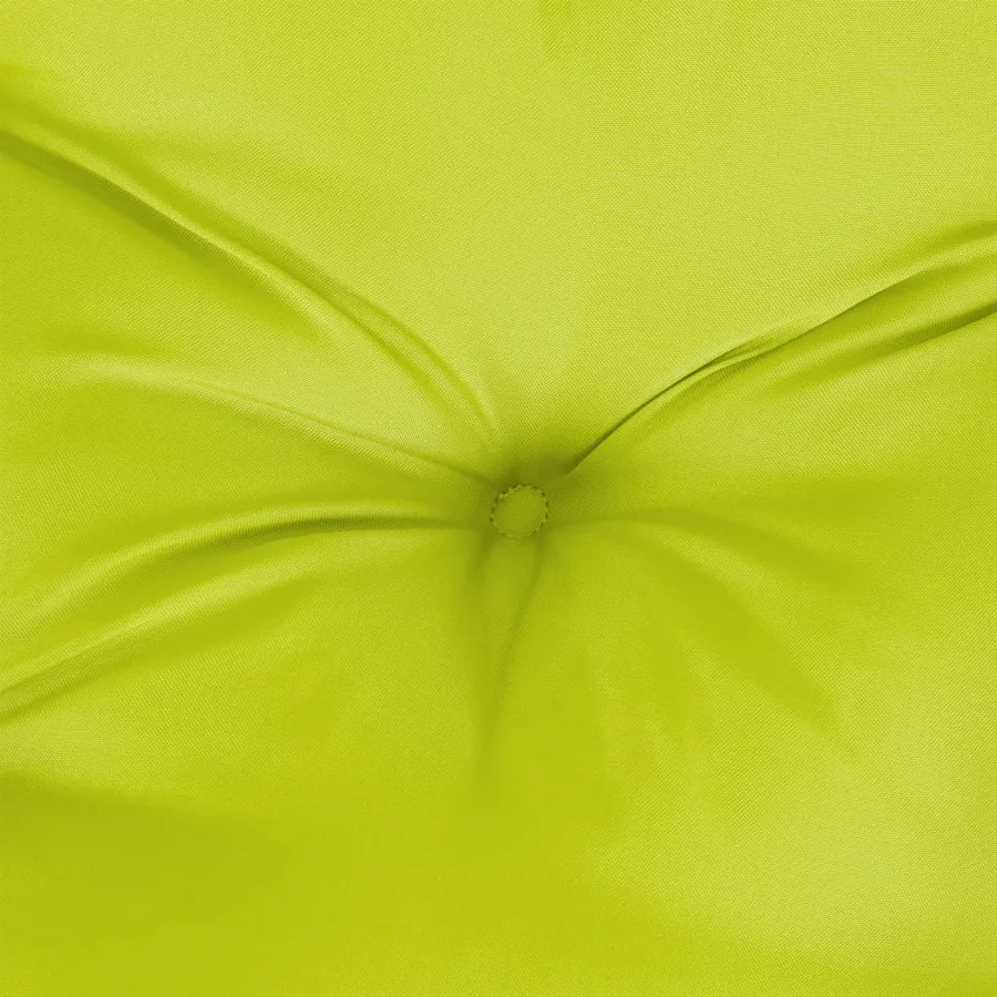 Coussin de palette vert vif 50x40x12 cm tissu - 8