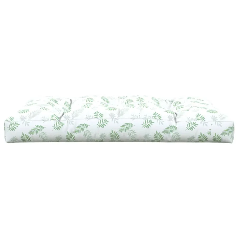Coussin de palette à motif de feuilles 120x80x12 cm Tissu - 5