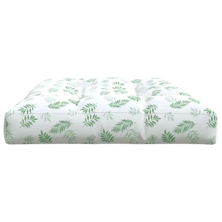 Coussin de palette à motif de feuilles 120x80x12 cm Tissu - 6