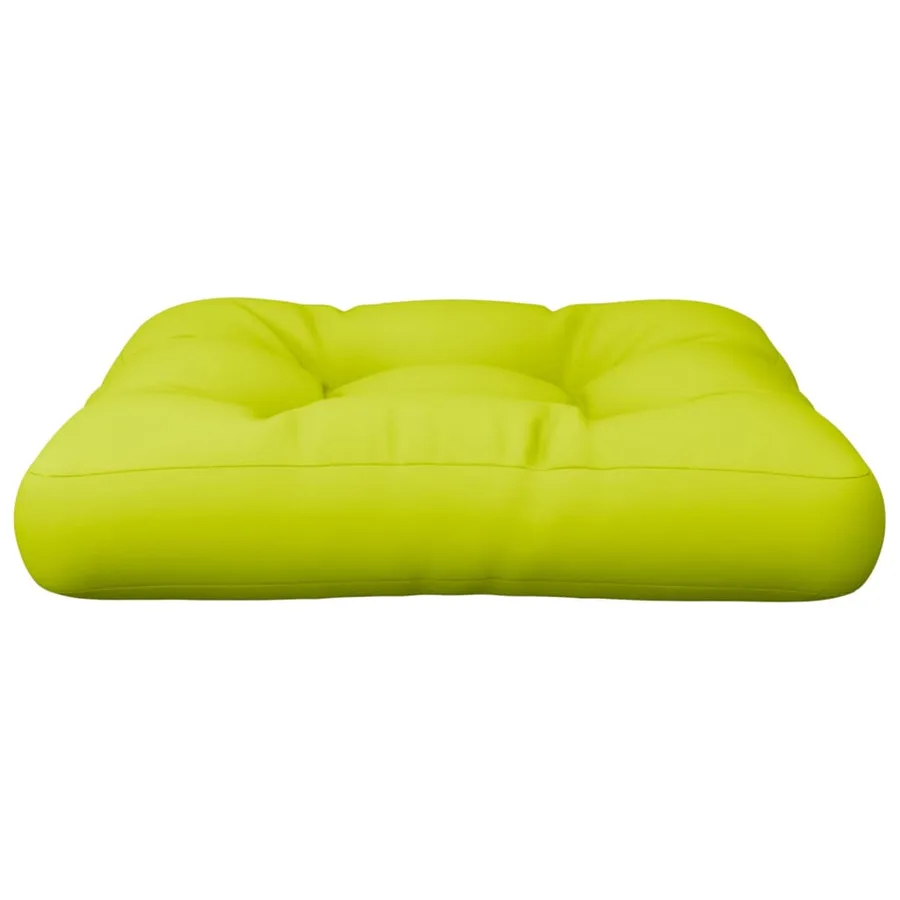 Coussin de palette vert vif 50x50x12 cm tissu - 4