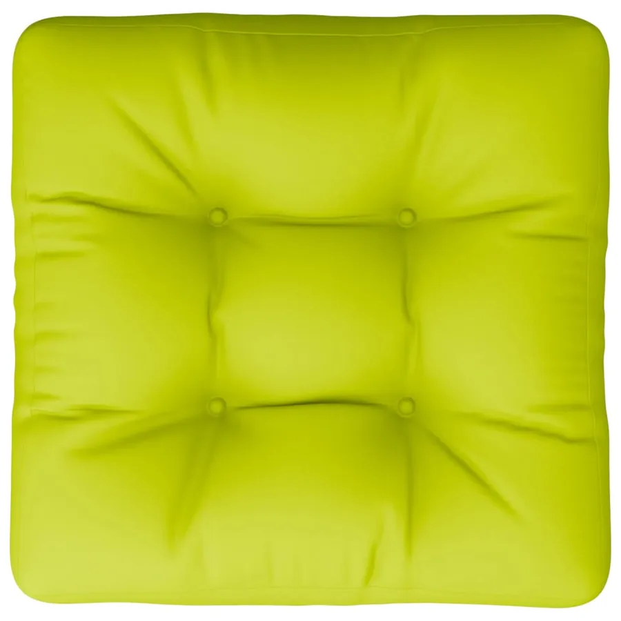 Coussin de palette vert vif 50x50x12 cm tissu - 6