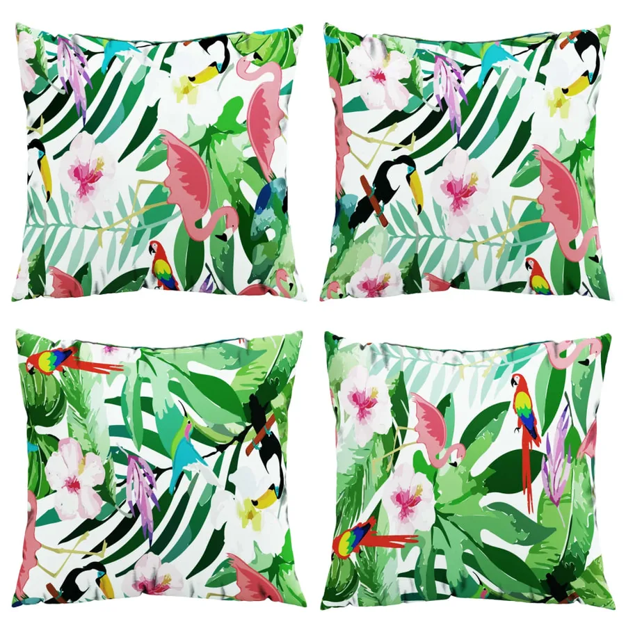 Coussins décoratifs lot de 4 Multicolore 60x60 cm Tissu - 4